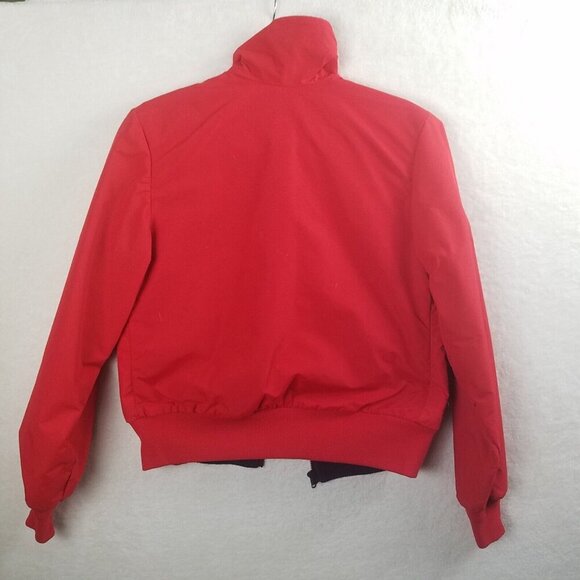 Jacket outerwear Wyoming woolens women's 8 red black woolen lining pocketed - Picture 3 of 15